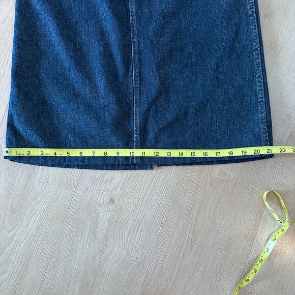 90's Y2K Midi Denim Jean Skirt sz 9 - Picture 12 of 13